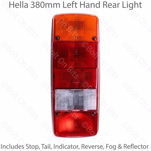 Left rear back - left, lamp/light