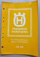 GOOD USED CONDITION HUSQVARNA CR125 MOTOCROSS SPARE PARTS MANUAL 1978 MODELS