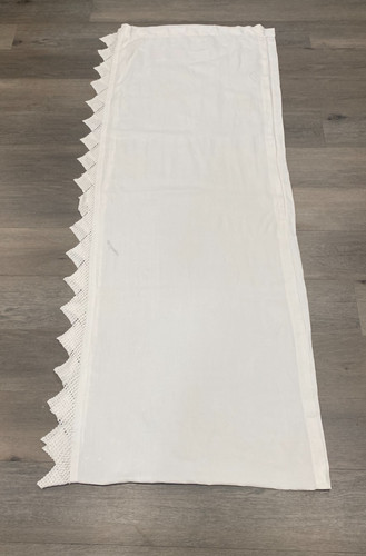Linen altar cloth with - with, lace