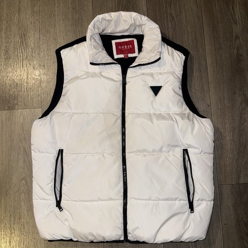 Guess white puffer vest - , with