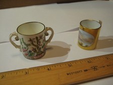 2 Antique MIniature Cups
