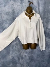 Women's APRICOT Ivory Zip Neck