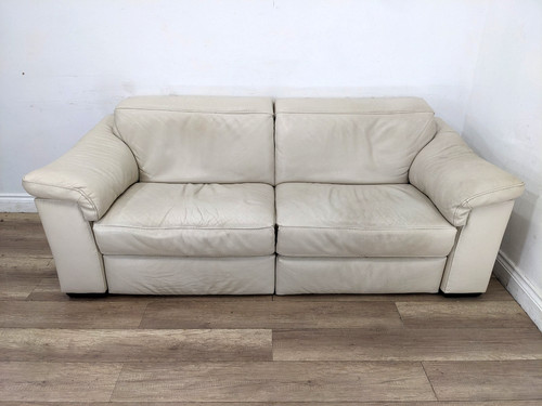 Sofa seater natuzzi cream - 3,