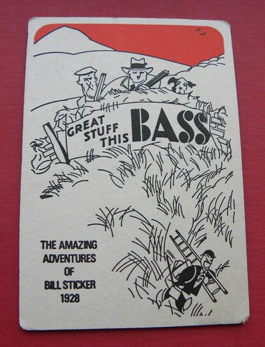 Bass beer mat - bass,