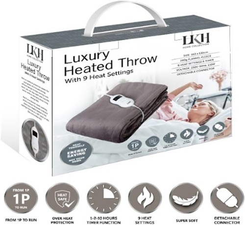 Luxury electric heated throw - luxury,