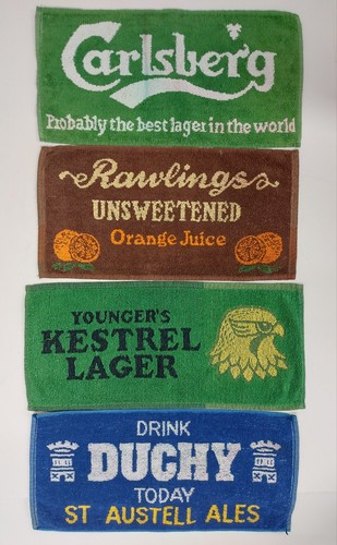 Vintage beer bar - vintage, towels