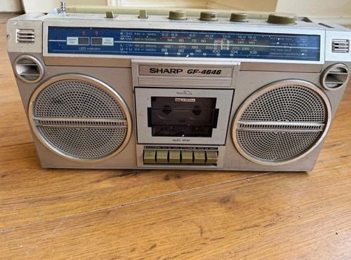 Sharp 4646 silver stereo - sharp, gf-4646