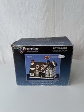 Ceramic Tudor Pub Light Up Decoration “Old Bull” Premier Lit Village Collection