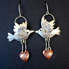 Bird Drop Earrings Bohemian