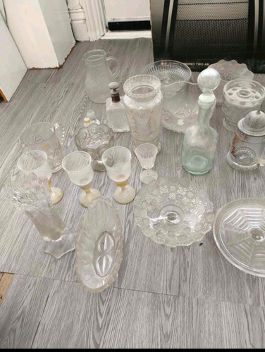 Vintage glassware job lot - job,