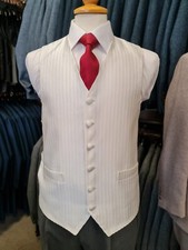 B26 Mens Ivory Stripe Pattern