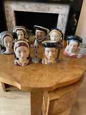 ROYAL DOULTON HENRY V111 AND SIX WIVES LARGE CHARACTER JUGS RARE ITEM