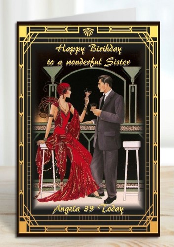 Personalised birthday card art - birthday,