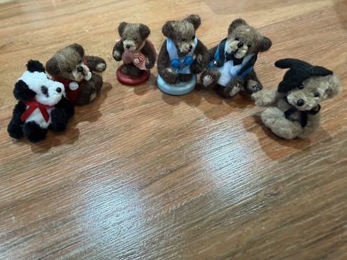 Vintage miniature teddy - miniature,