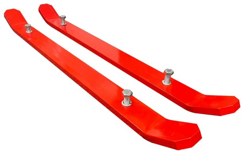 Yard box scraper - steel, skids