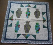 Vases in Various Colours Lap Quilt