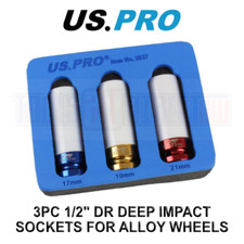 US PRO Tools 3PC 1/2" DR Alloy