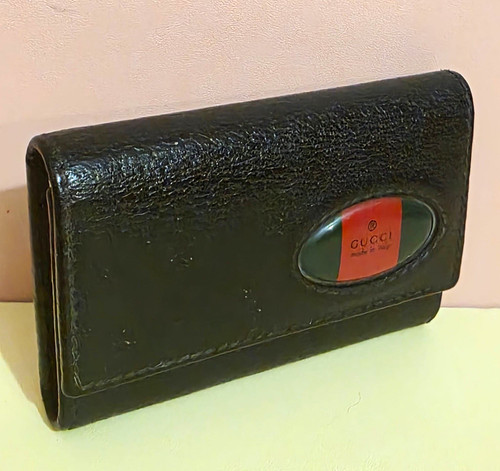 Rare gucci black calf leather - rare,