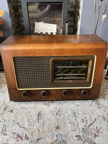 Ekco 144 valve radio vintage - ekco,
