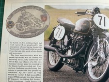 VELOCETTE RHODES KTT MOTORCYCLE ARTICLE