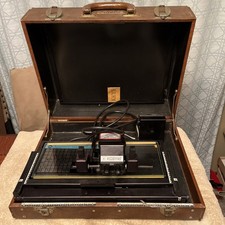 Microfiche Reader VISIDYNE Model SKII-A Mag. 24X Vintage Portable Case Tested