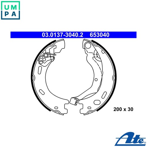 Brake shoe set parking - shoe,