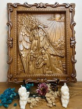 Hand Carved Wooden Nativity