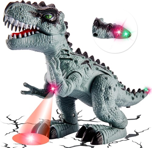 Toey play dinosaur with - play,