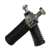 1 Pair Motorcycle Rear Foot Pegs Pillion Footrests 10mm Universal Folding