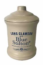 LONG CLAWSON BLUE STILTON CHEESE LIDDED POTTERY EMPTY CERAMIC STORAGE JAR