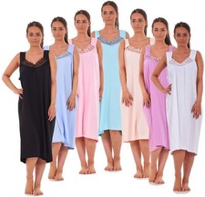 Ladies Nightwear V Neck Plain
