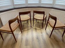 Niels Möller model 75 teak dining chairs