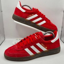 Adidas Spezial Trainers Mens UK 8 Red White Gum Casual Terraces Classic VGC