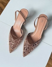 Zara slingback sequin heels
