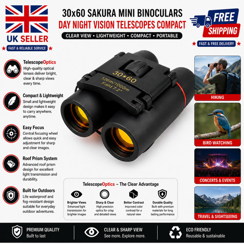 30x60 sakura mini binoculars - sakura,