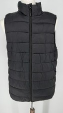 Primark Men’s Black Puffer Vest Jacket Size L 21” PTP