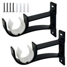 Curtain Pole Brackets, 1 Inch