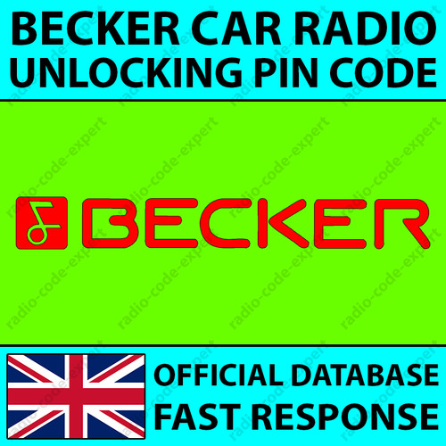 Becker radio pin code - code, bmw