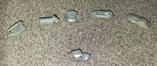 Metal monopoly tokens conplete - metal,