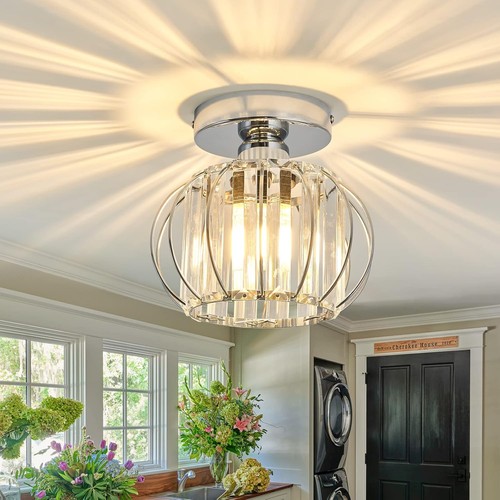 Modern ceiling light crystal - modern,