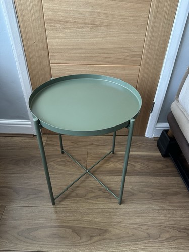 Metal table round - table, green