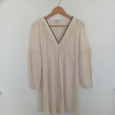 M&S Kaftan Dress small ivory