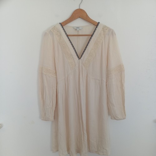 Kaftan dress small ivory - m&s,