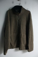 M&S Marks & Spencers Mens Zip Through Fleece Jacket - Green - Size Large (L17)