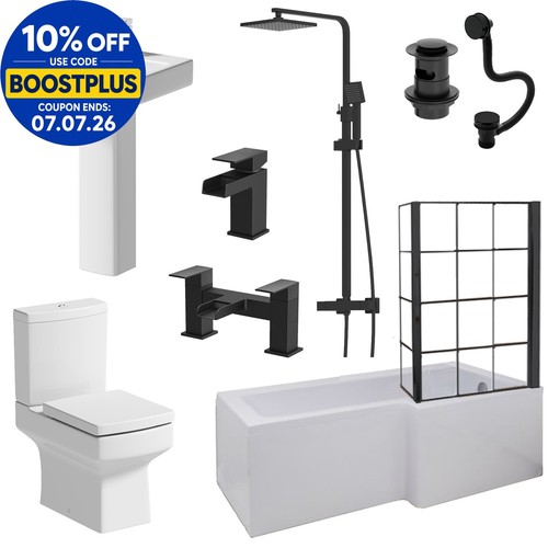 Complete bathroom suite black - complete,