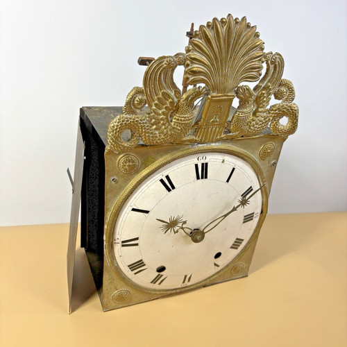 French clock enamel - french, large