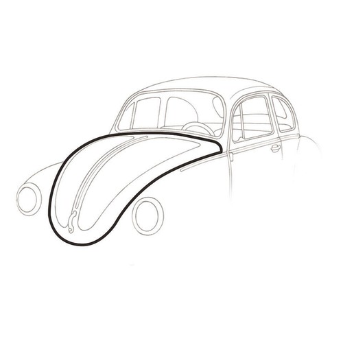 Beetle 1303 bonnet seal - bonnet,