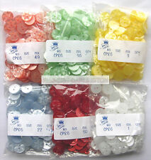 100 Baby Star Buttons  ( Choice Of Sizes and Colours ) 11mm 14mm 16mm