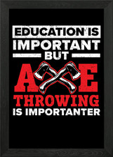 Axe Throwing Hatchet Framed