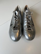 Nike Mercurial R9 Vintage Football Boots Silver Chrome, Size 12